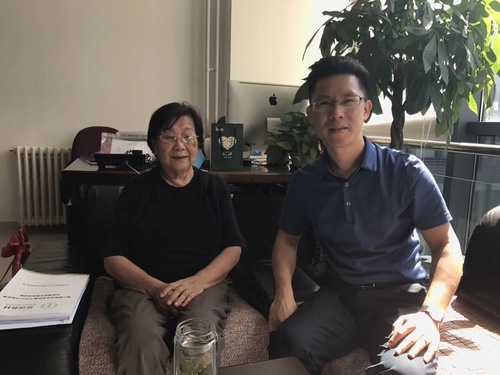 我会秘书处拜访中国工程院院士唐孝炎并做工作汇报